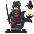 LEGO Compatible Naruto Shippuden Uchiha Sasuke (Akatsuki) Custom Printed Minifigure Brick Toys Gift
