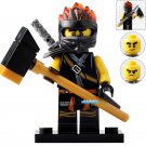 LEGO Compatible Ninjago Secrets of the Forbidden Spinjitzu Cole Custom Printed Minifigure Brick Toys