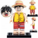 LEGO Compatible Anime One Piece Monkey D. Luffy (Straw Hat) Custom Printed Minifigure Brick Toy Gift