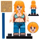 LEGO Compatible Anime One Piece Nami Custom Printed Minifigure Brick Toys Gift