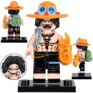LEGO Compatible Japan Animation One Piece Portgas D. Ace Custom Printed Minifigure Brick Toys Gift