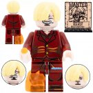 LEGO Compatible One Piece Vinsmoke Sanji Custom Printed Minifigure Brick Toys Gift