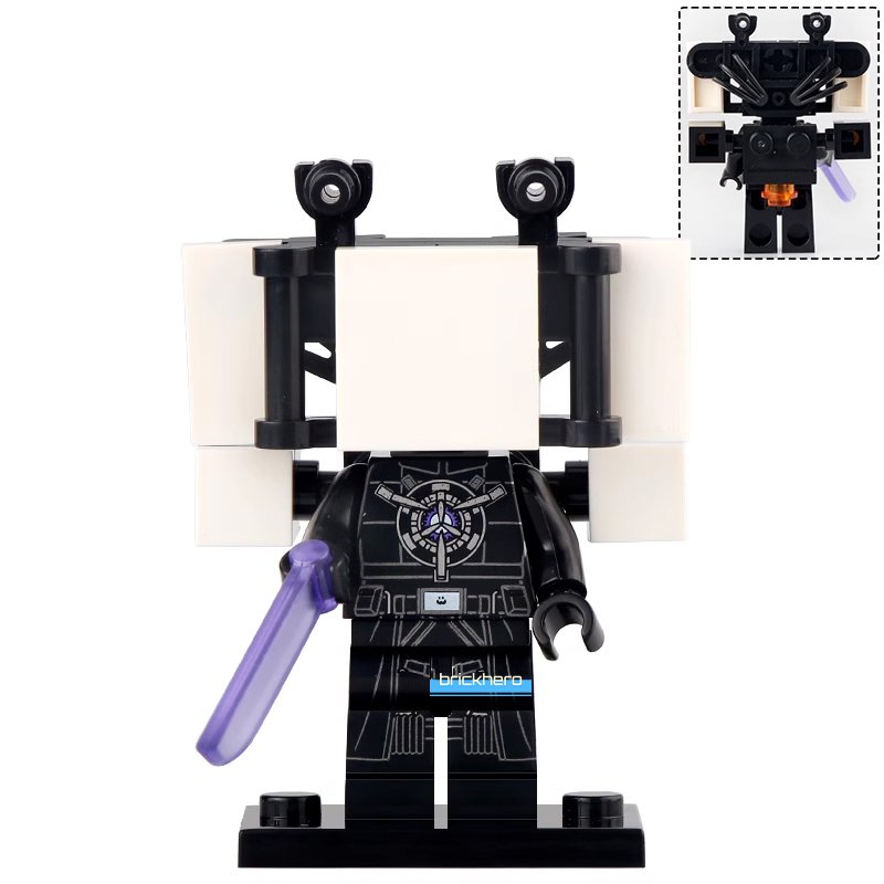 LEGO Compatible Upgraded Titan TV Man from Skibidi Toilet Custom Printed Minifigure Brick Toys Gift