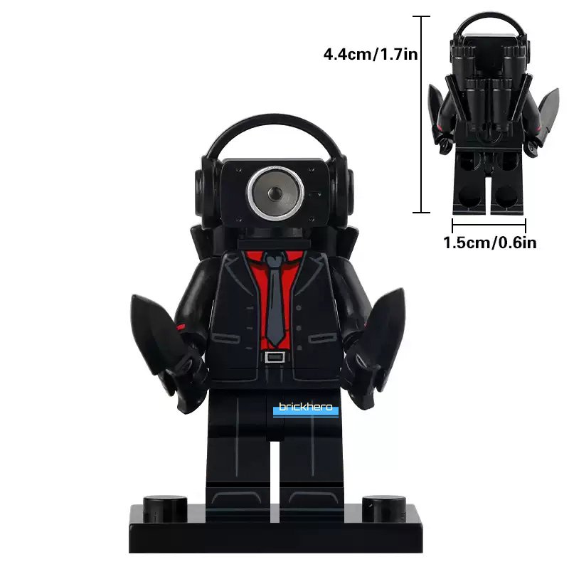 LEGO Compatible Horror Film Skibidi Toilet The Speakerman Custom Printed Minifigure Brick Toys Gift