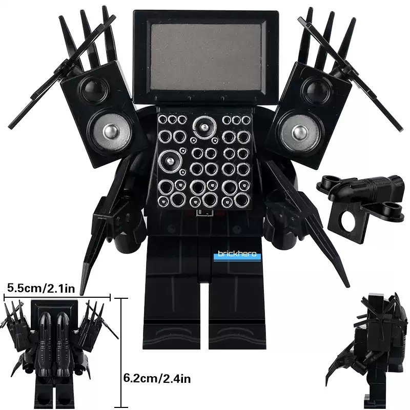 LEGO Compatible Horror Skibidi Toilet Upgraded Titan TV Man Custom Printed Minifigure Brick Toy Gift