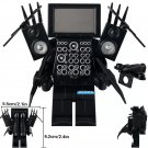 LEGO Compatible Horror Skibidi Toilet Upgraded Titan TV Man Custom Printed Minifigure Brick Toy Gift