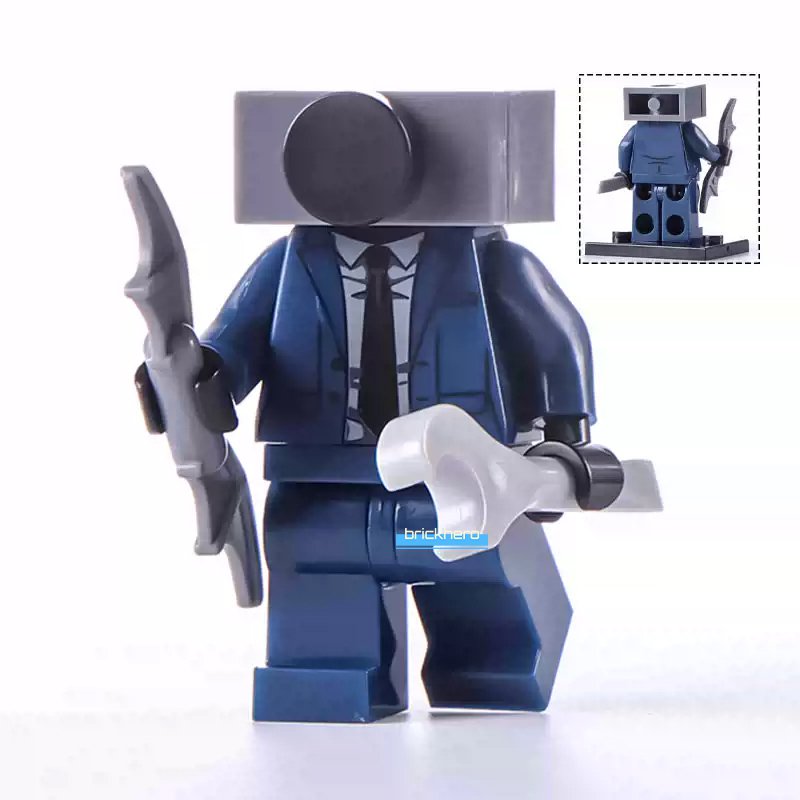 LEGO Compatible Skibidi Toilet Cameraman Custom Printed Minifigure Brick Toys Gift