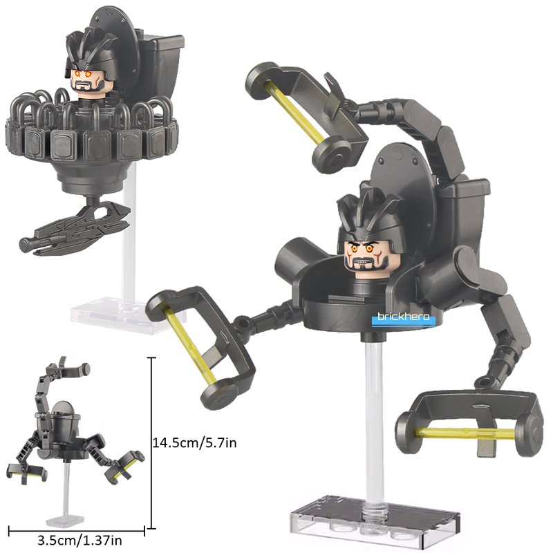 LEGO Compatible Skibidi Toilet UFO Toilet Man Custom Printed Minifigure Brick Toys Gift