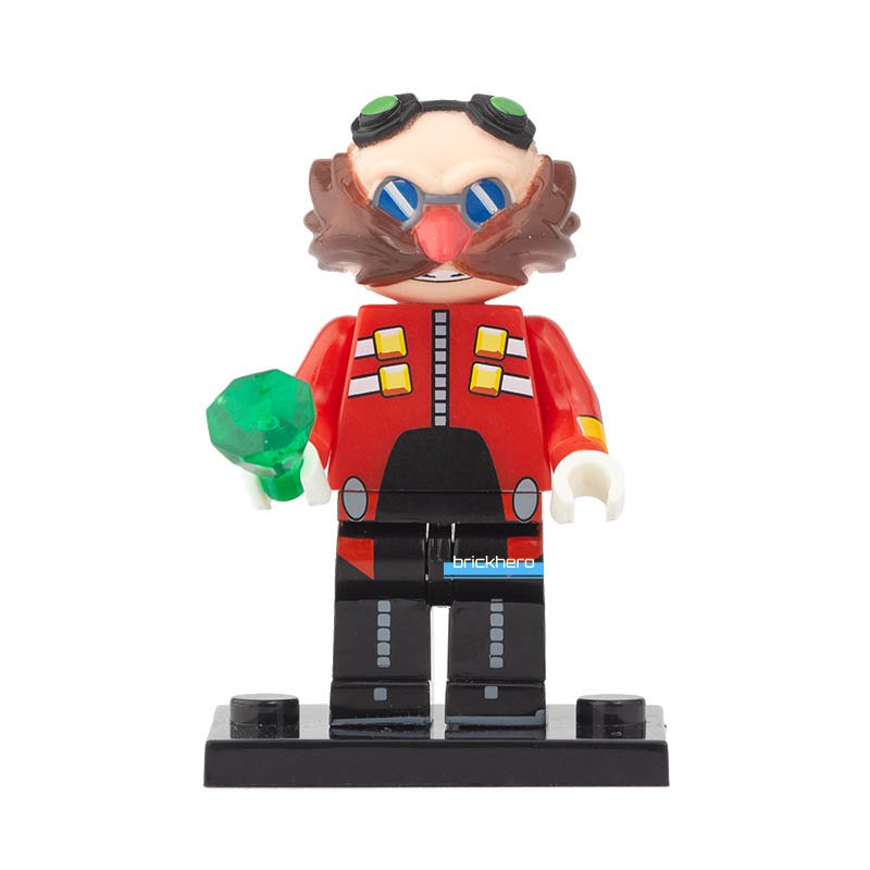 LEGO Compatible Sonic the Hedgehog Dr Eggman Custom Printed Minifigure Brick Toys Gift