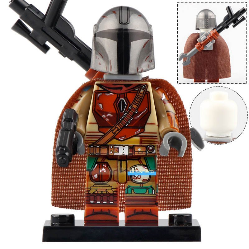 LEGO Compatible Disney Star Wars Mandalorian (The Mando) Custom Printed Minifigure Brick Toys Gift