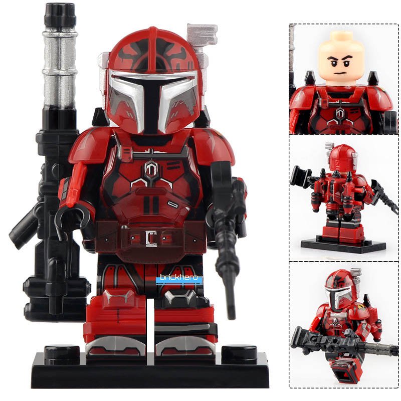 LEGO Compatible Disney Star Wars Mandalorian Heavy Armor Custom Printed Minifigure Brick Toys Gift