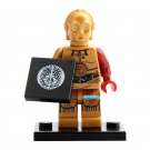 LEGO Compatible Star Wars C-3PO Custom Printed Minifigure Brick Toys Gift