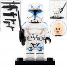 LEGO Compatible Star Wars Clone Wars 501st Legion Captain Rex Custom Printed Minifigure Brick Toys