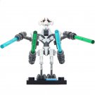 LEGO Compatible Star Wars General Grievous (White Armor) Custom Printed Minifigure Brick Toys Gift