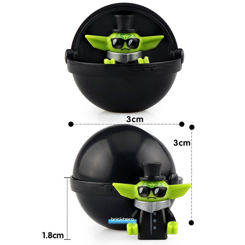 LEGO Compatible Star Wars Mandalorian Top Hat Baby Yoda Custom Printed Minifigure Brick Toys Gift