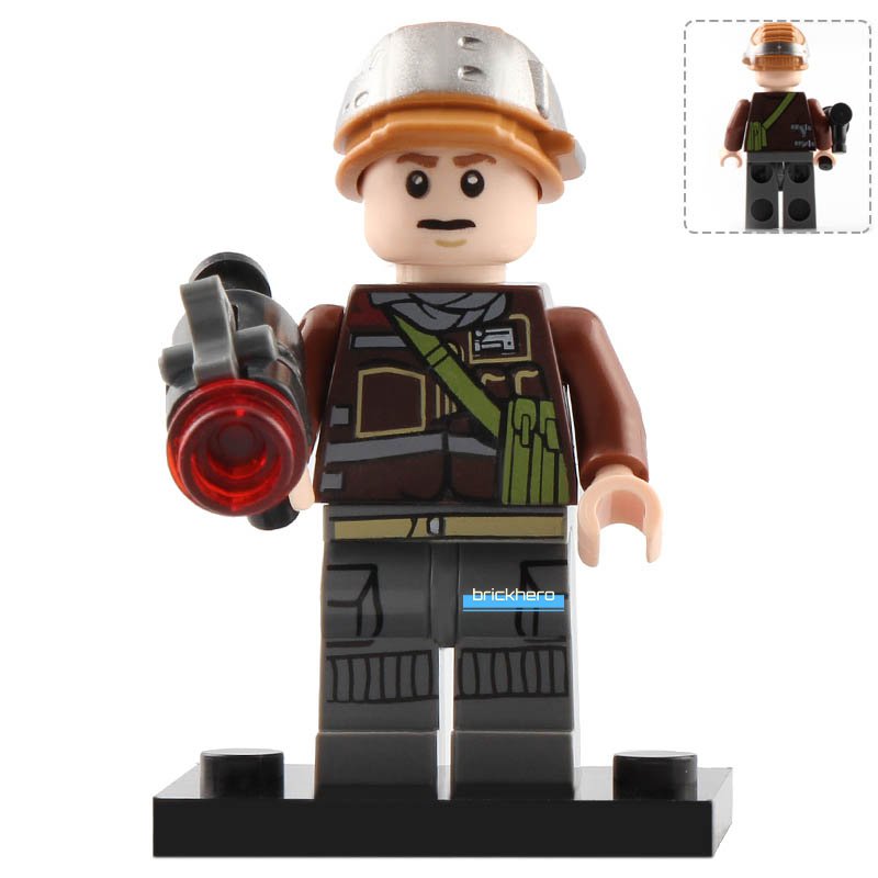 LEGO Compatible Star Wars Private Calfor (Rebel Trooper) Custom Printed Minifigure Brick Toys Gift