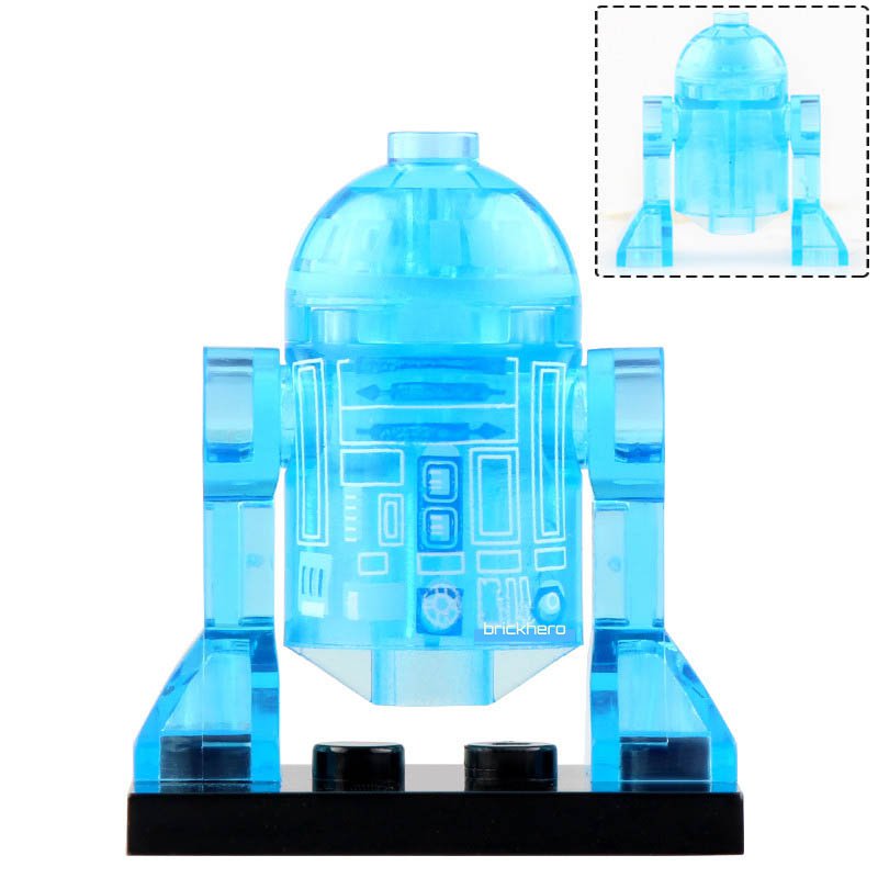 LEGO Compatible Star Wars R2-D2 Droid (Hologram) Custom Printed Minifigure Brick Toys Gift