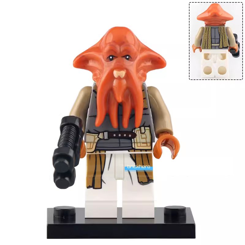Quarren Disney+ Star Wars The Book of Boba Fett Lego Custom Minifigure Brick Toys Gift