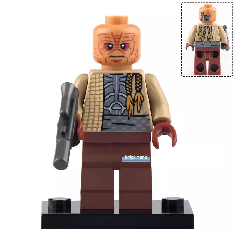 Weequay Guard Disney+ Star Wars The Book of Boba Fett Lego Custom Minifigure Brick Toys Gift