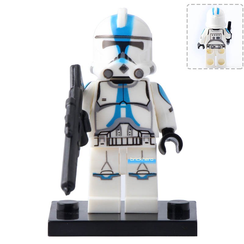LEGO Compatible Star Wars The Clone Wars 501st Legion Clone Trooper Minifigure Brick Toys Gift