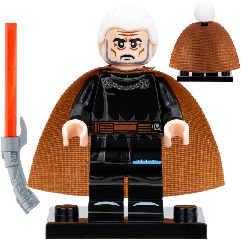 LEGO Compatible Star Wars The Clone Wars Count Dooku Custom Printed Minifigure Brick Toys Gift