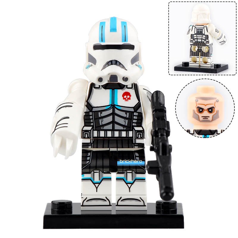 LEGO Compatible Star Wars The Clone Wars Echo (Clone Force 99) Custom Printed Minifigure Brick Toys
