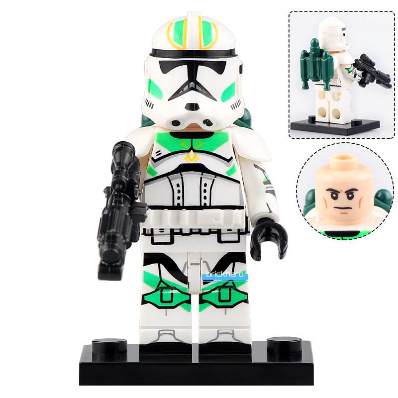 LEGO Compatible Star Wars The Clone Wars Horn Company Clone Trooper Minifigure Brick Toys Gift