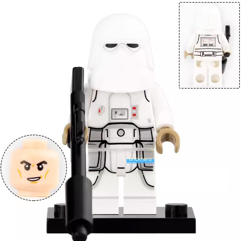 LEGO Compatible Star Wars The Empire Strikes Back Snowtrooper Custom Printed Minifigure Brick Toys