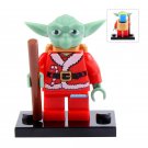 LEGO Compatible Star Wars Yoda (Christmas Themed) Custom Printed Minifigure Brick Toys Gift