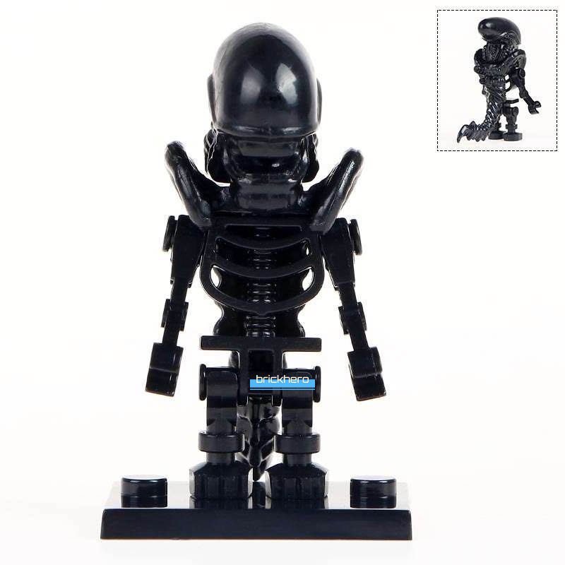 LEGO Compatible Horror Alien Newborn (Human-Xenomorph hybrid) Custom Printed Minifigure Brick Toys
