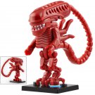 LEGO Compatible Horror Movie Alien Red Xenomorph Custom Printed Minifigure Brick Toys Gift