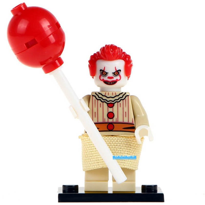 LEGO Compatible Horror Movie It Pennywise the Dancing Clown Custom Printed Minifigure Brick Toy Gift