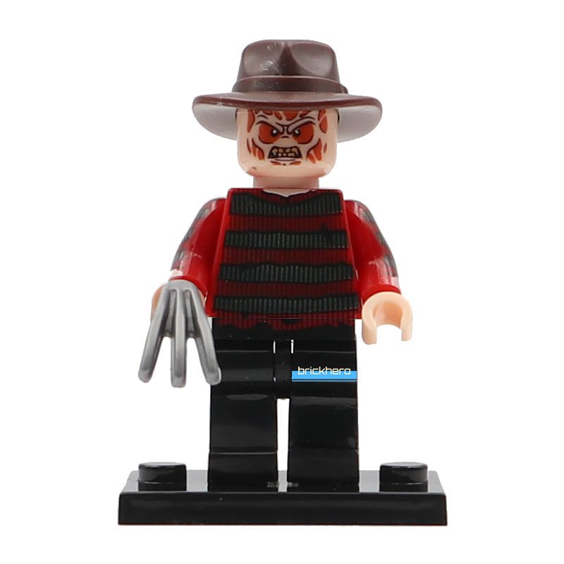 LEGO Compatible Horror A Nightmare on Elm Street Freddy Krueger Custom Printed Minifigure Brick Toys