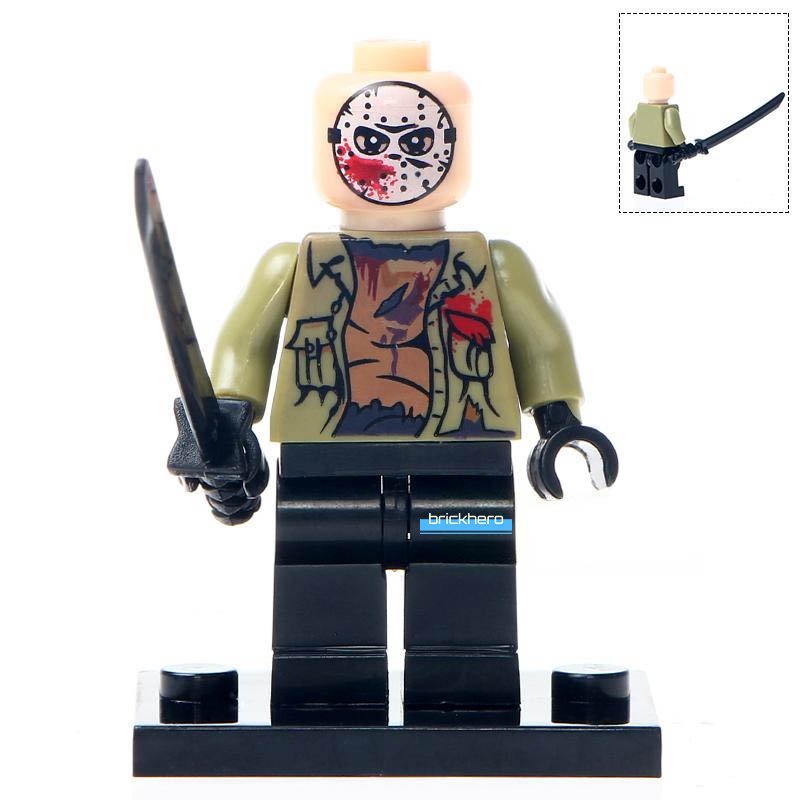 LEGO Compatible Horror film Friday the 13th Jason Voorhees Custom Printed Minifigure Brick Toys Gift