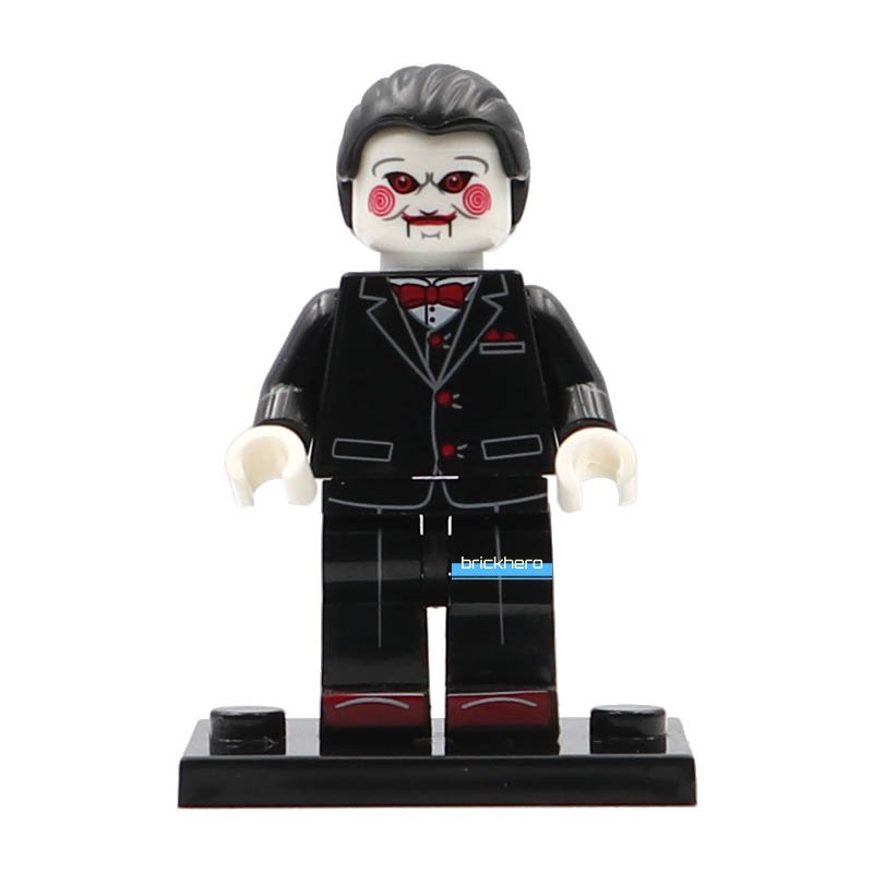 LEGO Compatible Horror Movie Saw Billy (Jigsaw) Custom Printed Minifigure Brick Toys Gift