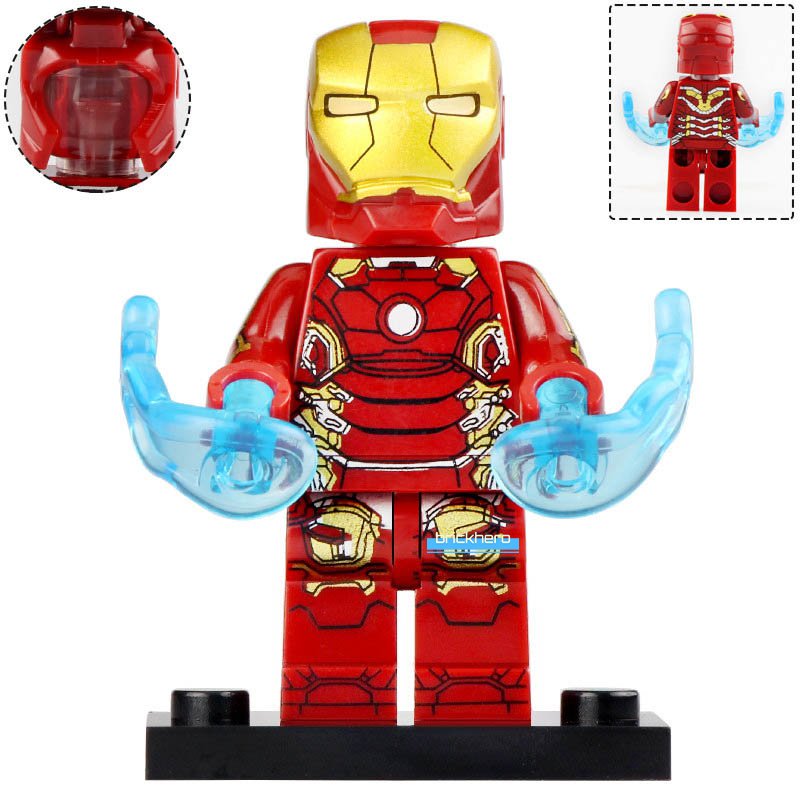Iron Man Armor Mark 43 MCU Avengers Age of Ultron Lego Custom Minifigure Toys Gift