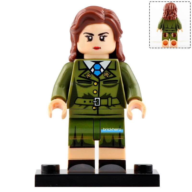 Agent Carter MCU Avengers Endgame (2019) Lego Custom Minifigure Brick Toys