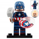 Captain America (Broken Shield) MCU Avengers Endgame Lego Custom Minifigure Toys