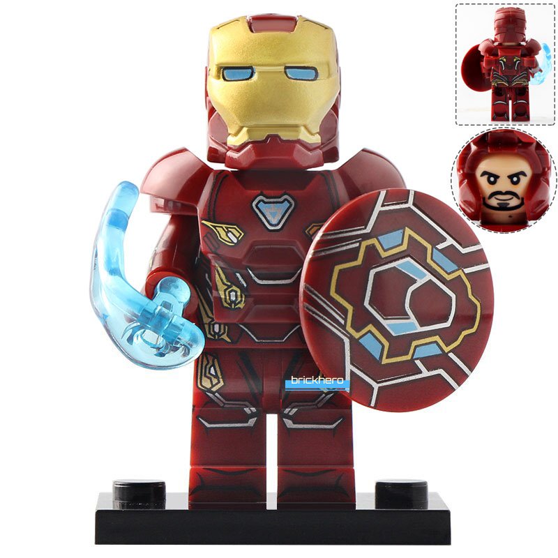 Iron Man Armor Mark 50 MCU Avengers Endgame Lego Custom Minifigure Brick Toys