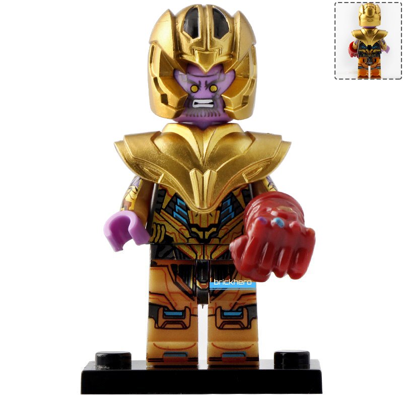 Thanos (Avengers Endgame) Marvel Super Heroes Lego Custom Minifigure Brick Toys