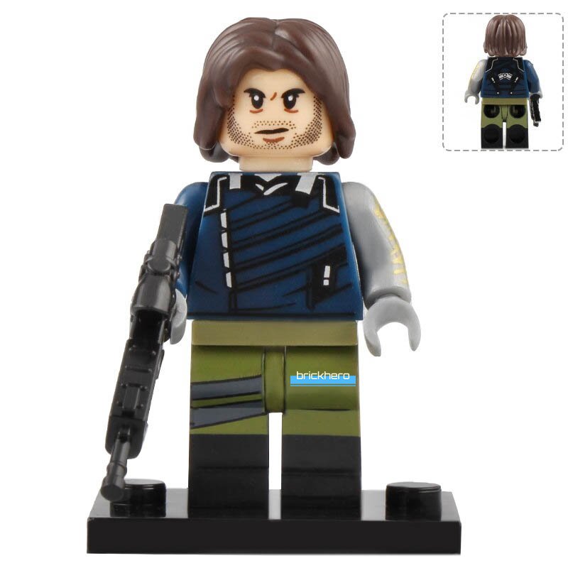 Winter Soldier MCU Avengers Infinity War Lego Custom Minifigure Brick Toys Gift