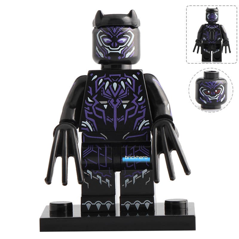 Black Panther (2018) Marvel Universe Super Heroes Lego Custom Minifigure Toys