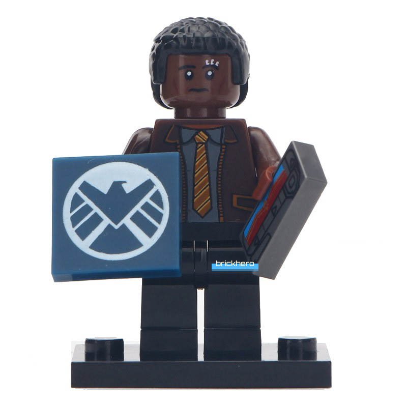 Nick Fury MCU Captain Marvel (2019) Lego Custom Minifigure Brick Toys Gift
