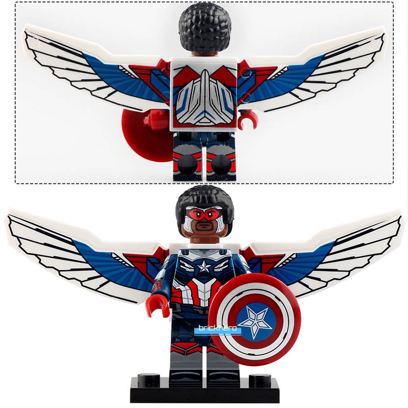 Sam Wilson MCU Falcon and the Winter Soldier (2021) Lego Compatible Minifigure Brick Toys
