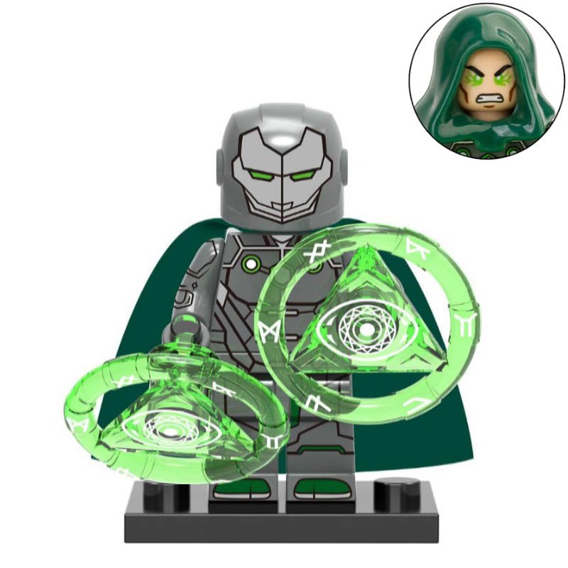 Dr Doom Marvel Comics Infamous Iron Man Lego Custom Minifigure Brick Toys Gift