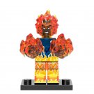 Human Torch Marvel Comics Super Heroes Lego Custom Minifigure Brick Toys Gift