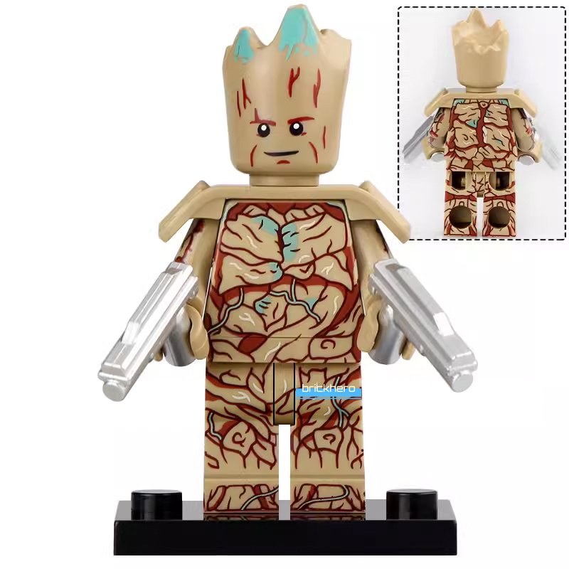 Groot MCU Guardians of the Galaxy Vol. 3 (2023) Lego Custom Minifigure Brick Toys Gift