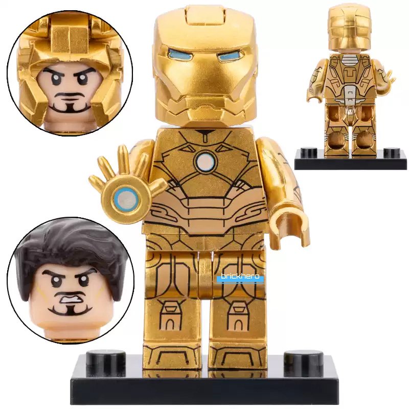 Iron Man Mark XXI Midas Armor MCU Iron Man 2 (2010) Lego Custom Minifigure Brick Toys Gift