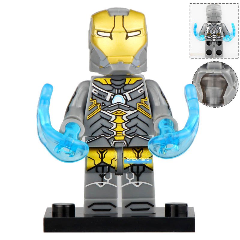Iron Man Armor Mark 15 Sneaky MCU Iron Man 3 (2013) Lego Custom Minifigure Brick Toys Gift