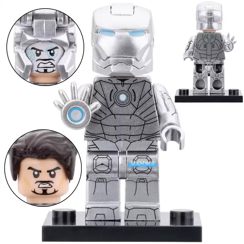Iron Man Armor Mark 2 MCU Iron Man 3 (2013) Lego Custom Minifigure Brick Toys Gift
